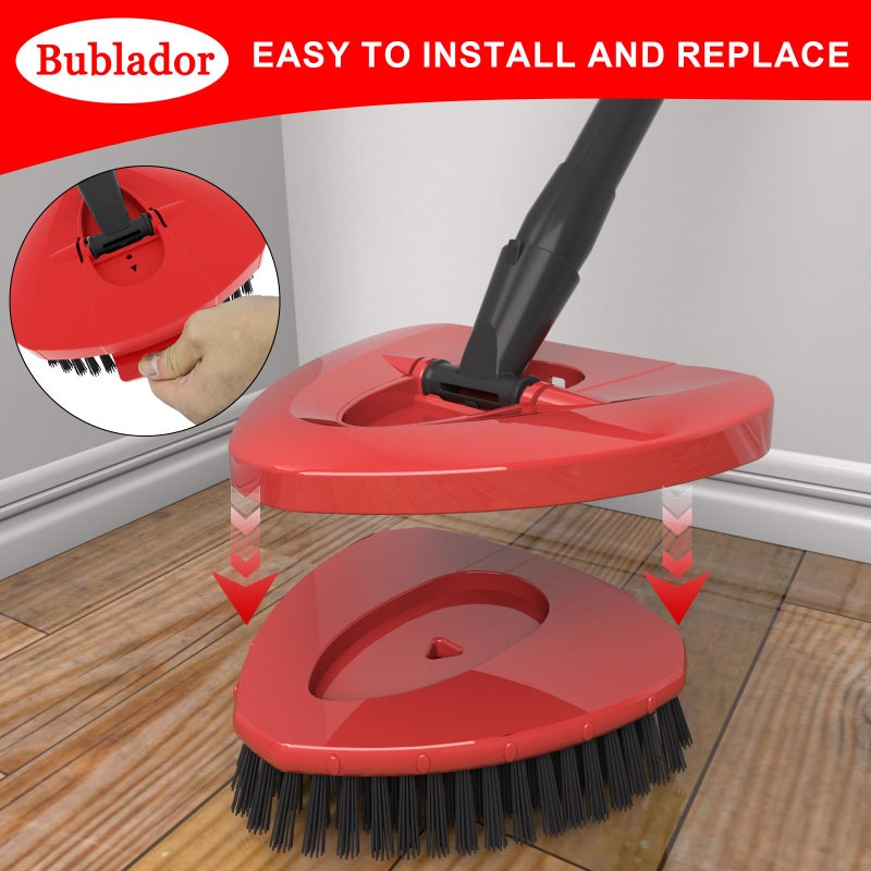 Bublador Scrubber Mop Replace Head Compatible with O Cedar EasyWring 1 Tank,Spin Replacements Heads,Scrub Brush Attachment for Bathroom,Kitchen and Various of Hard Floors - Image 4